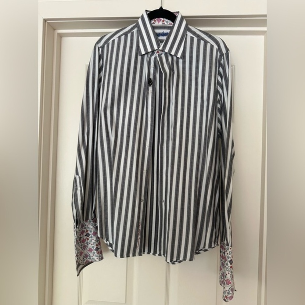 Robert Graham French Cuffs Shirt, M